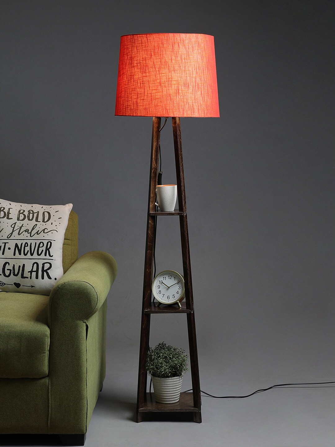 

SANDED EDGE Red & Black Double Stand Floor Lamp