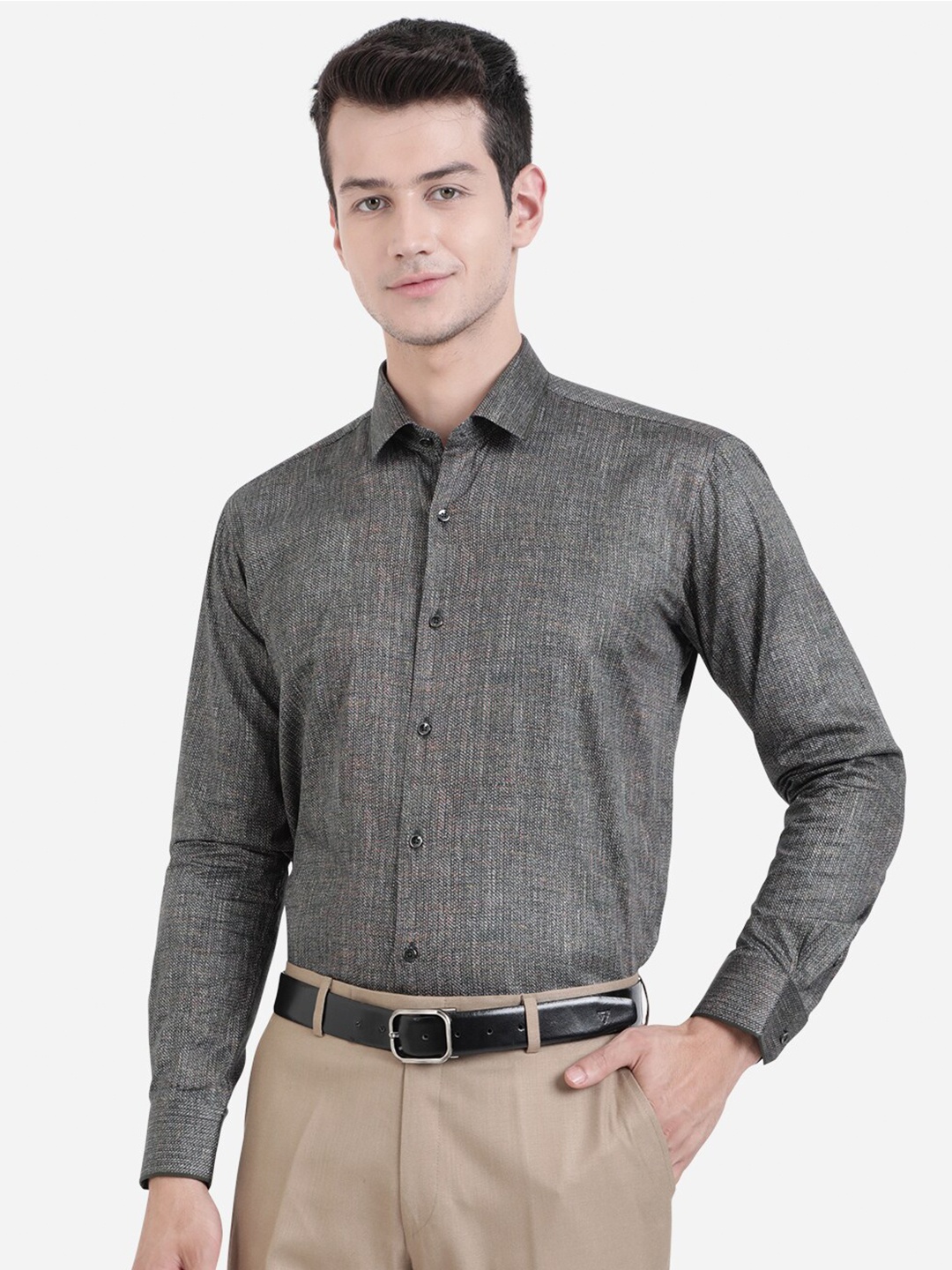 

JB STUDIO Men Grey Slim Fit Formal Shirt