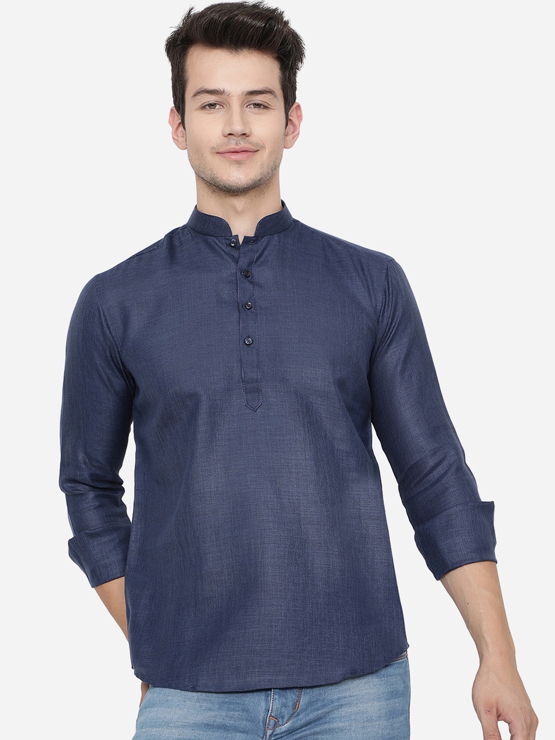 

JB STUDIO Men Blue Kurta