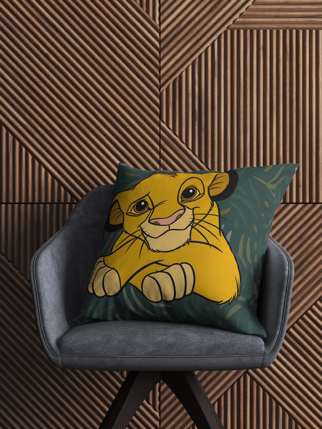 

Disney Yellow & Blue Cartoon Characters Velvet Square Cushion Covers