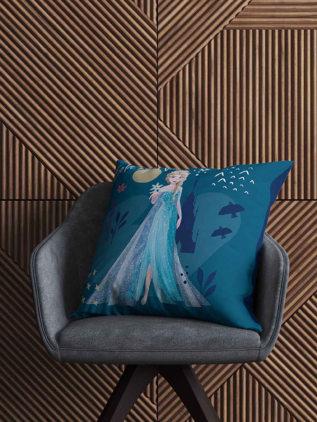 

Disney Blue & White Cartoon Characters Velvet Square Cushion Covers