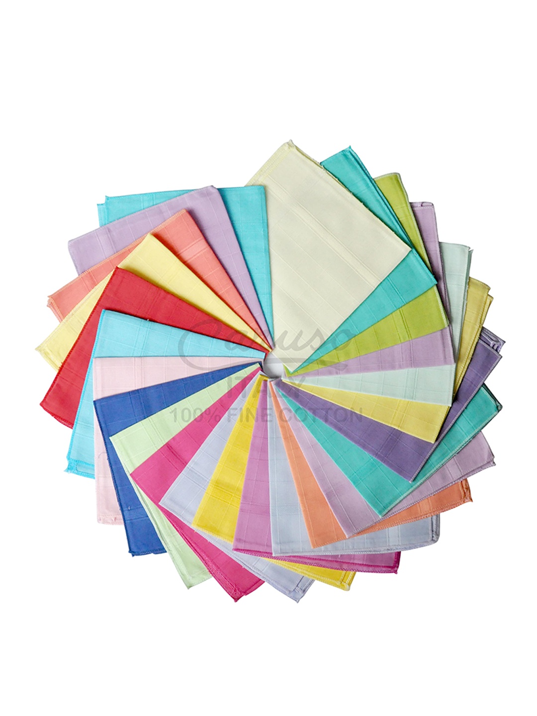 

Caruso ITALY Women Set of 24 Cotton Handkerchiefs, Multi