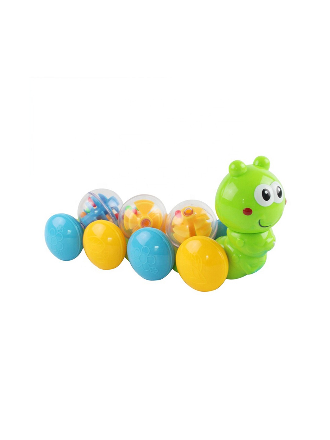 

WEMBLEY Kids Blue & Green Funny Drag Draw Worm Pull Along Toy for Kids