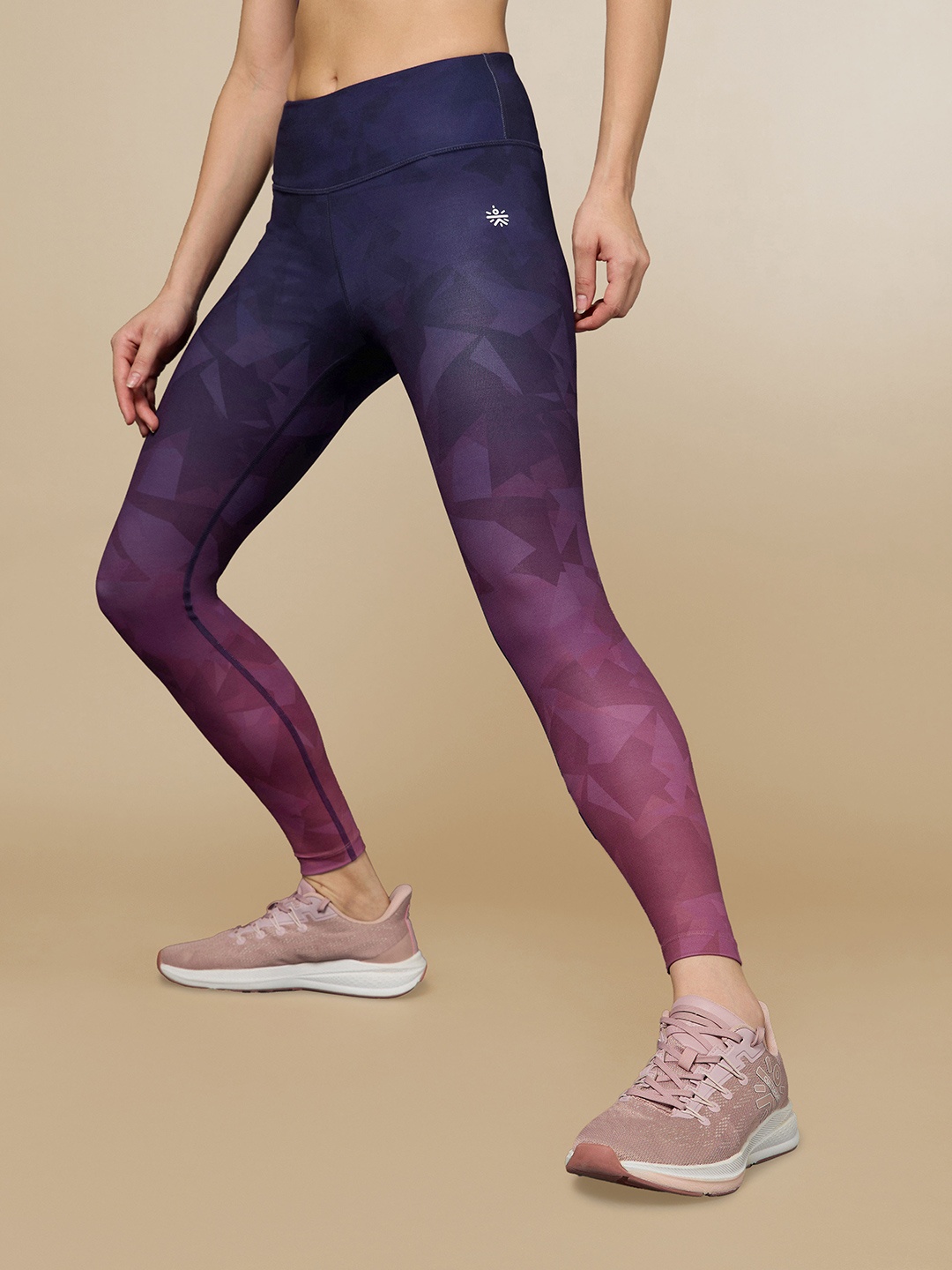 

CULT Women Do It All Ombre Prism Tights With Pocket, Navy blue