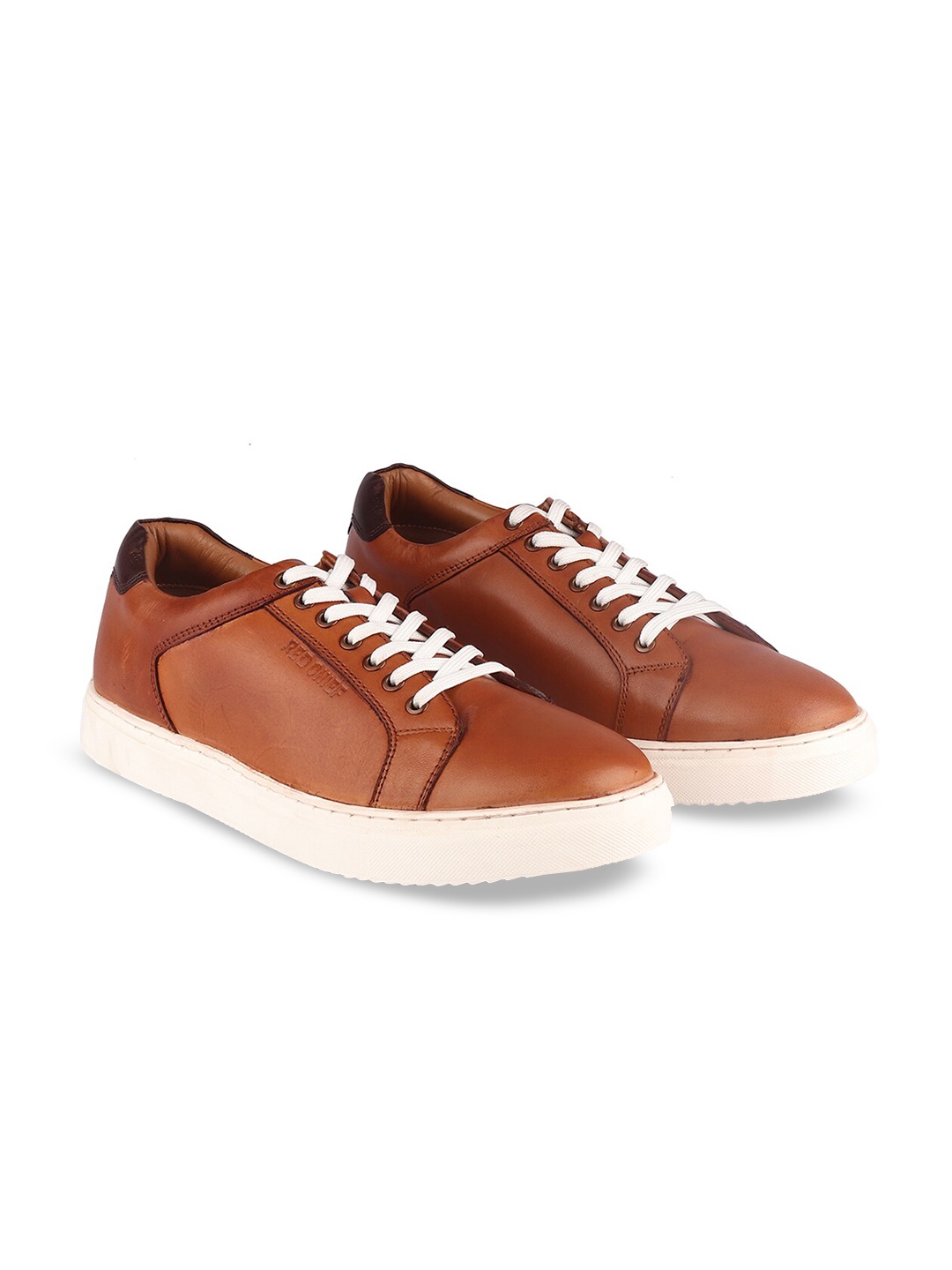 

Red Chief Men Tan Leather Flatforms