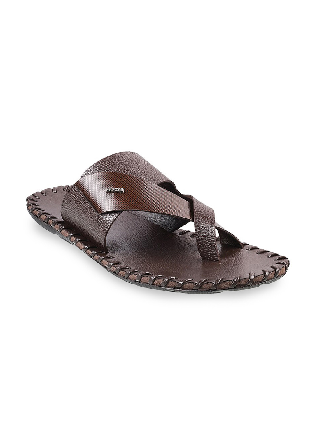 

Mochi Men Brown Leather Comfort Sandals