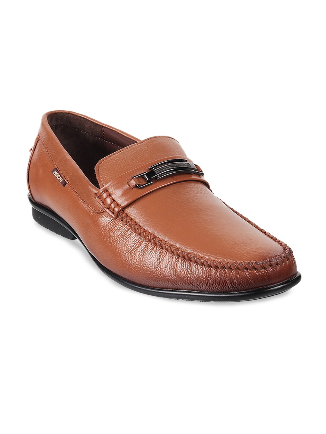 

Mochi Men Tan Leather Loafers