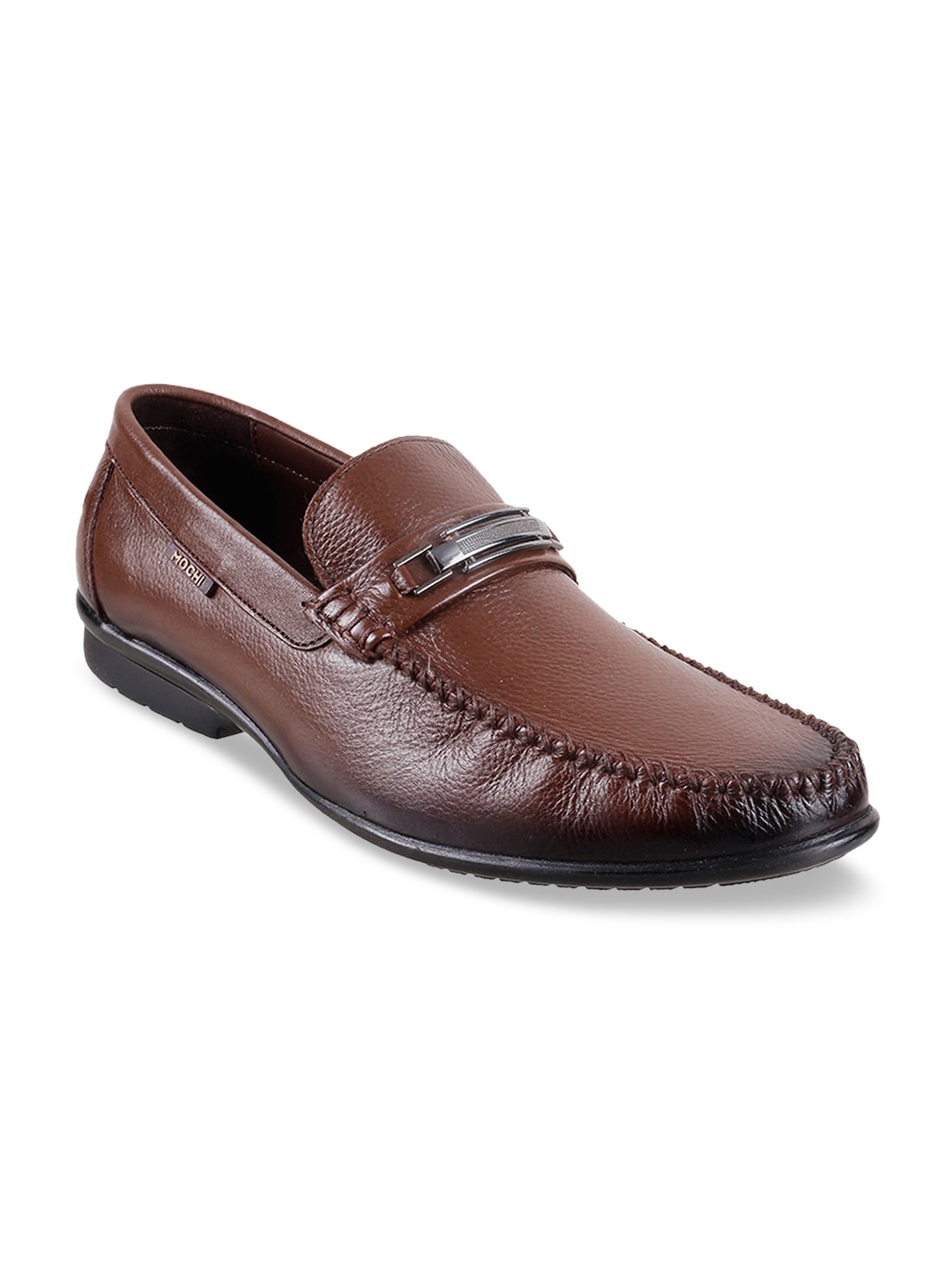 

Mochi Men Brown Leather Loafers