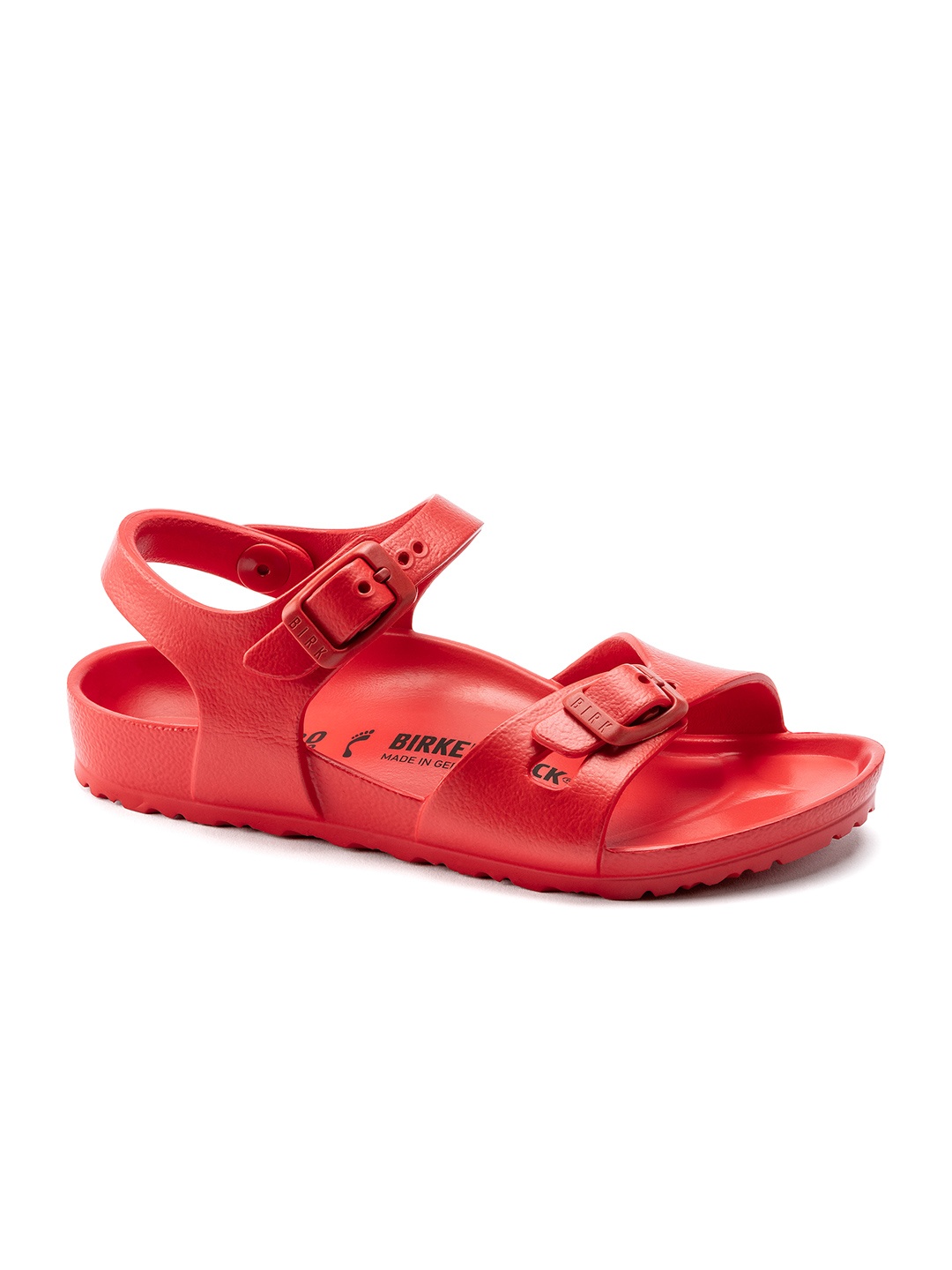 

Birkenstock Girls Narrow Width Red Rio Comfort Sandals