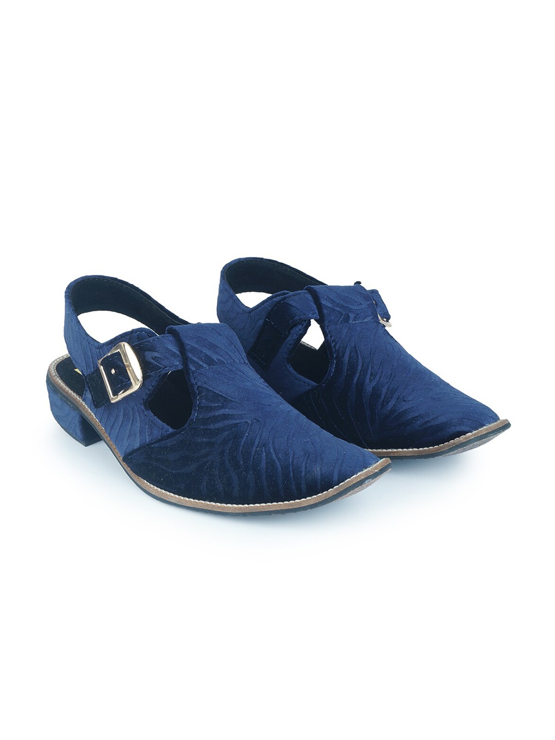 

HOUSE OF JUTTI Men Navy Blue Ethnic Shoe-Style Sandals