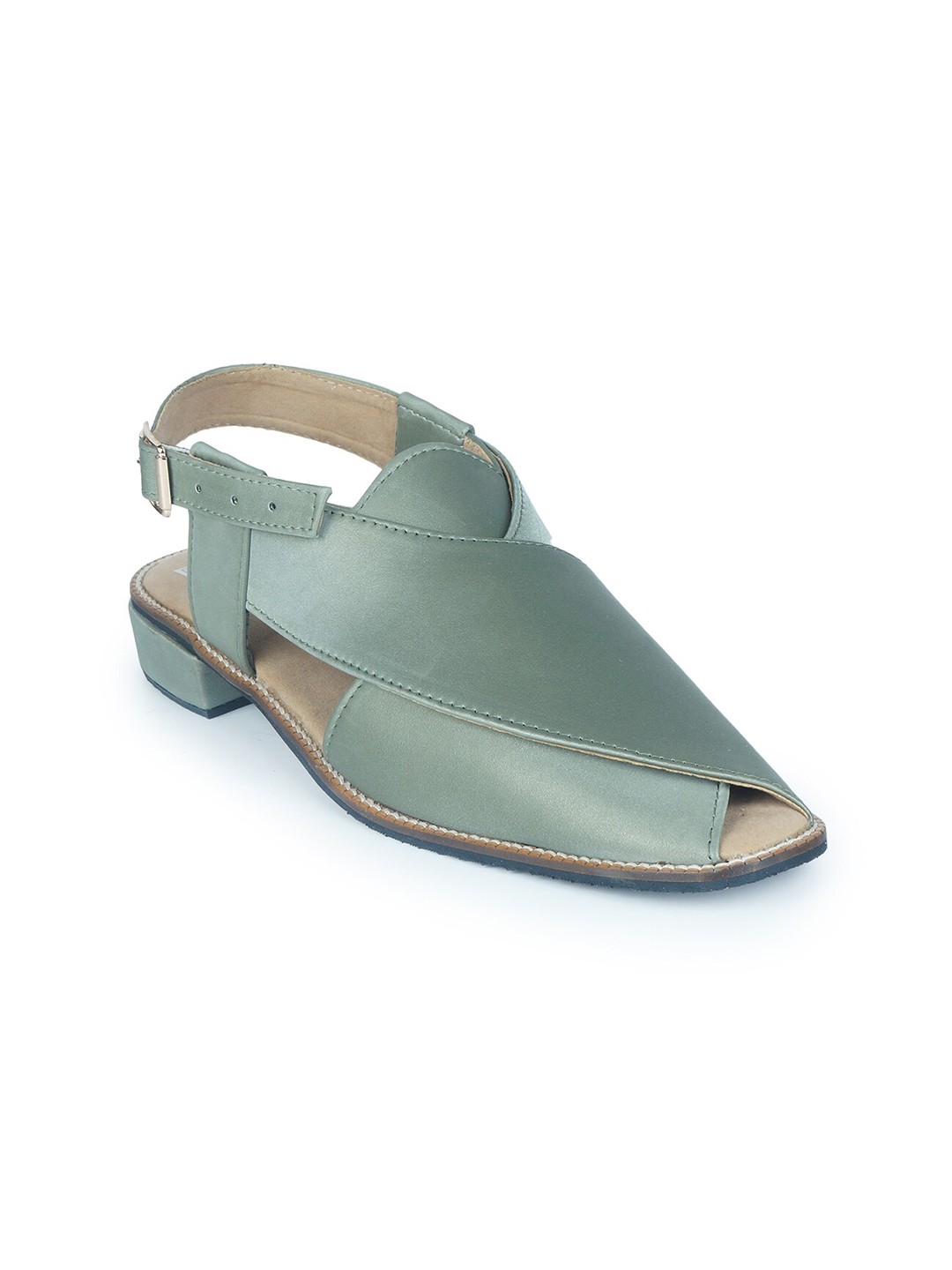 

HOUSE OF JUTTI Men Green Shoe-Style Sandals