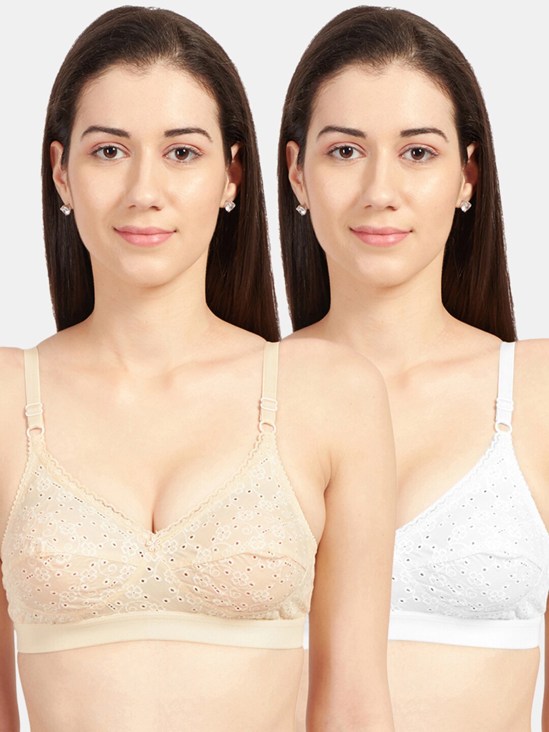 

Sonari White & Nude-Coloured Bra