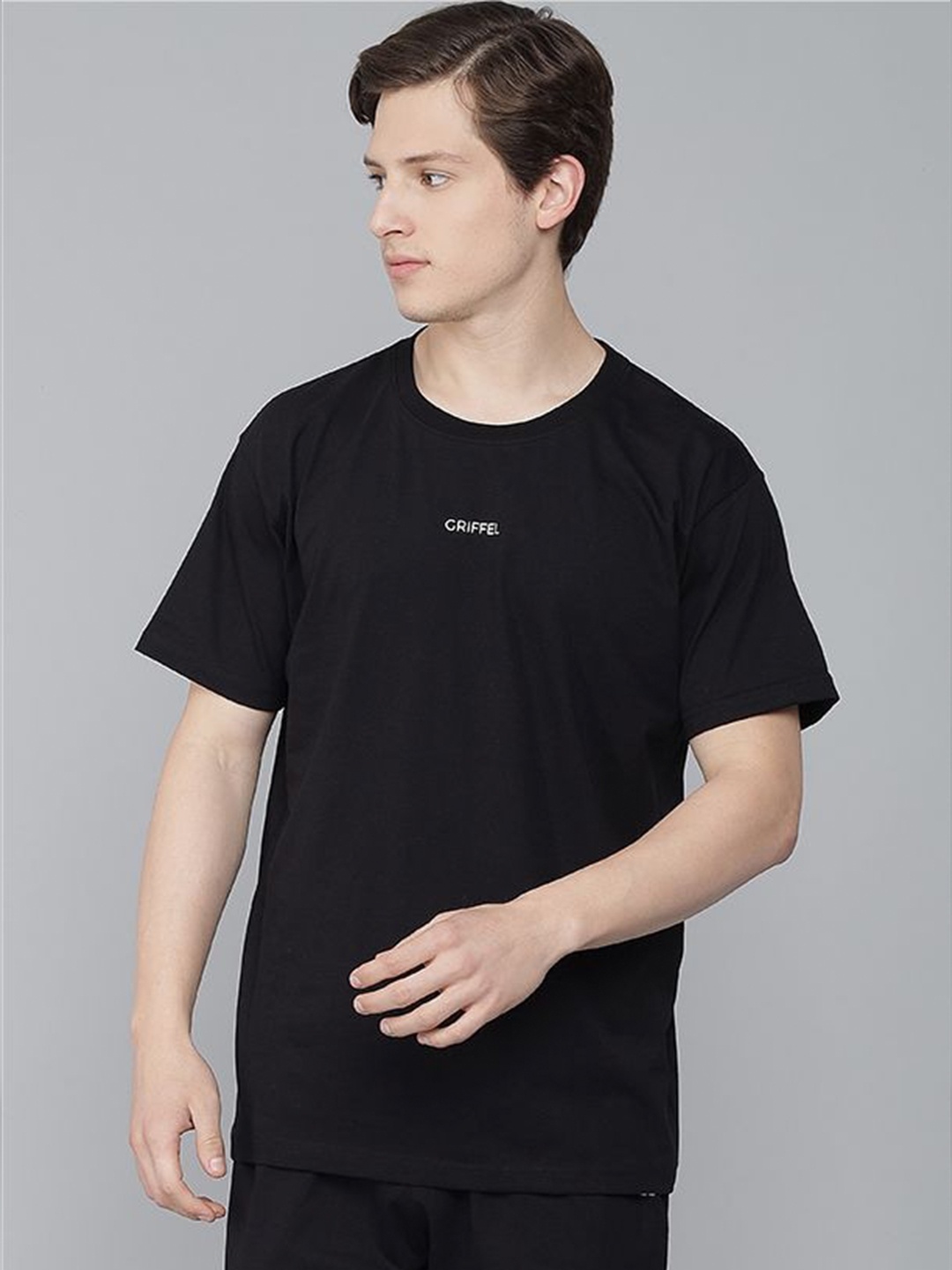 

GRIFFEL Men Black T-shirt