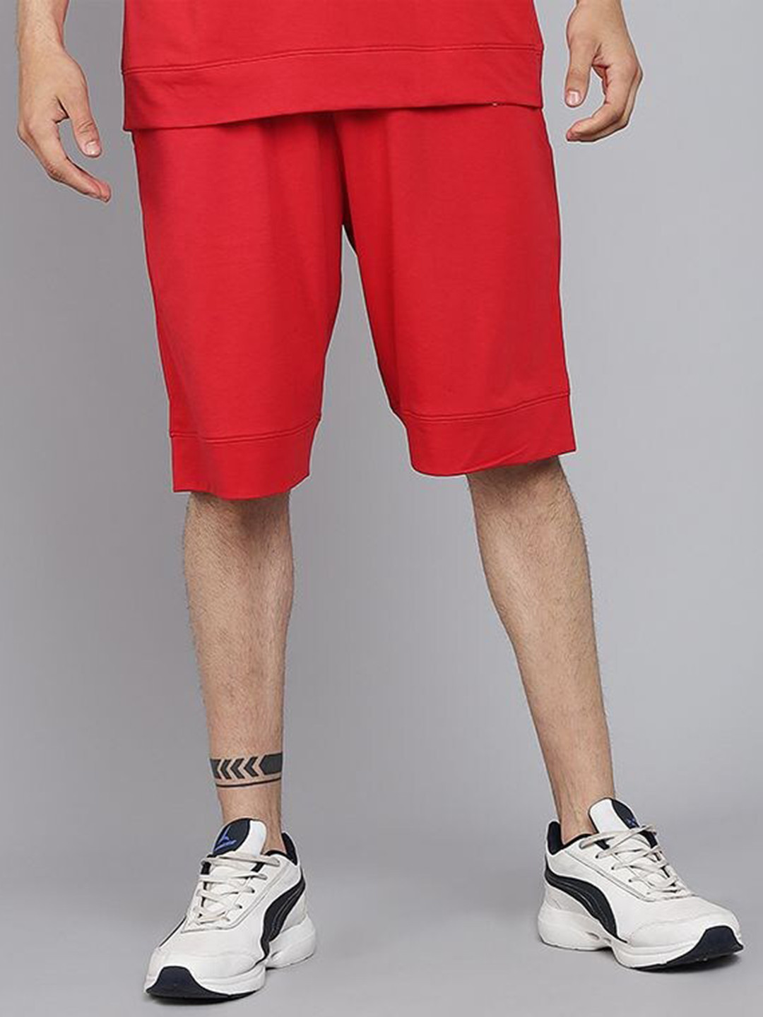 

GRIFFEL Men Red Loose Fit Sports Shorts