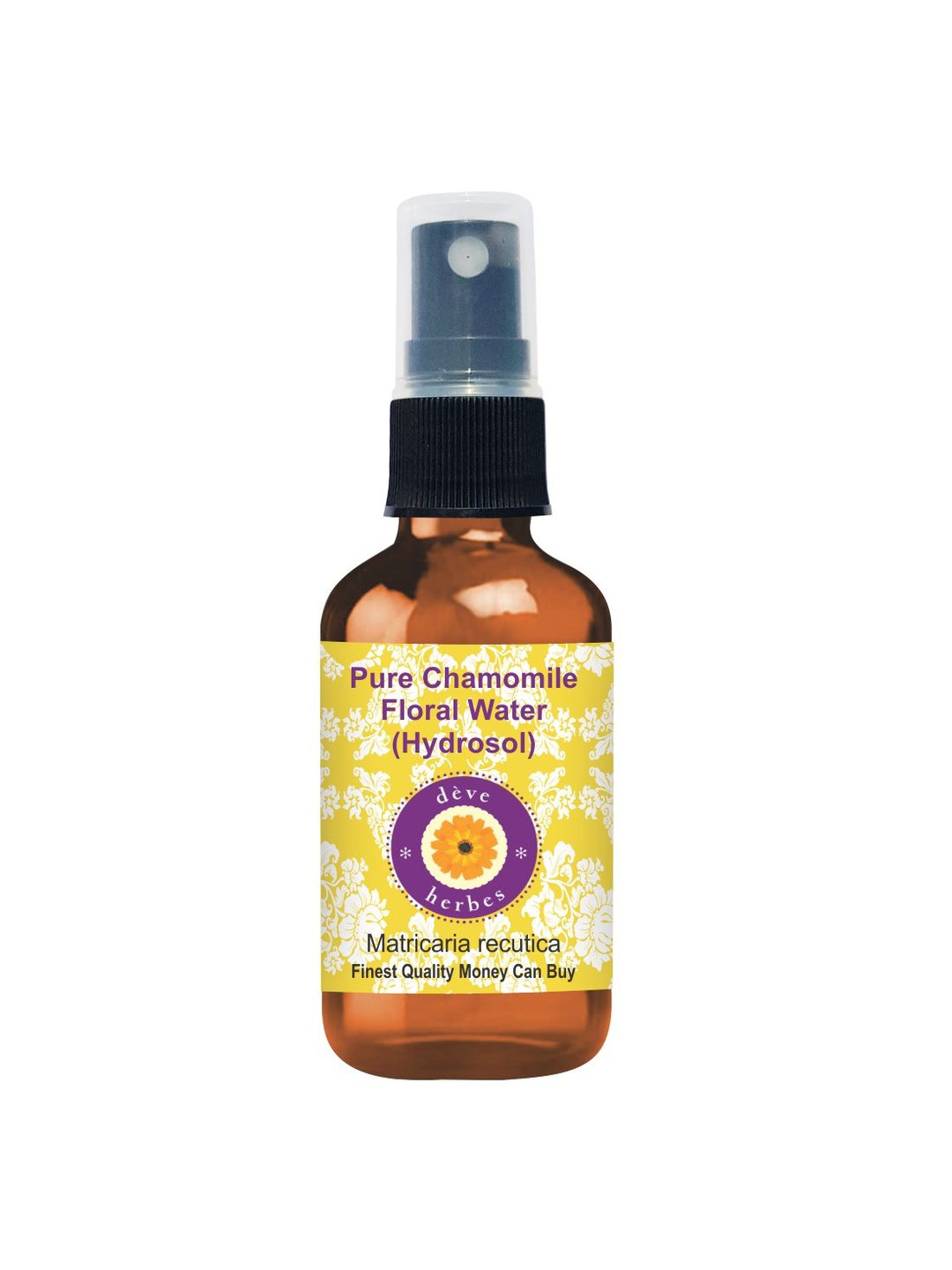 

Deve Herbes Pure Chamomile Floral Water Hydrosol Toner Therapeutic Grade - 100 ml, Yellow
