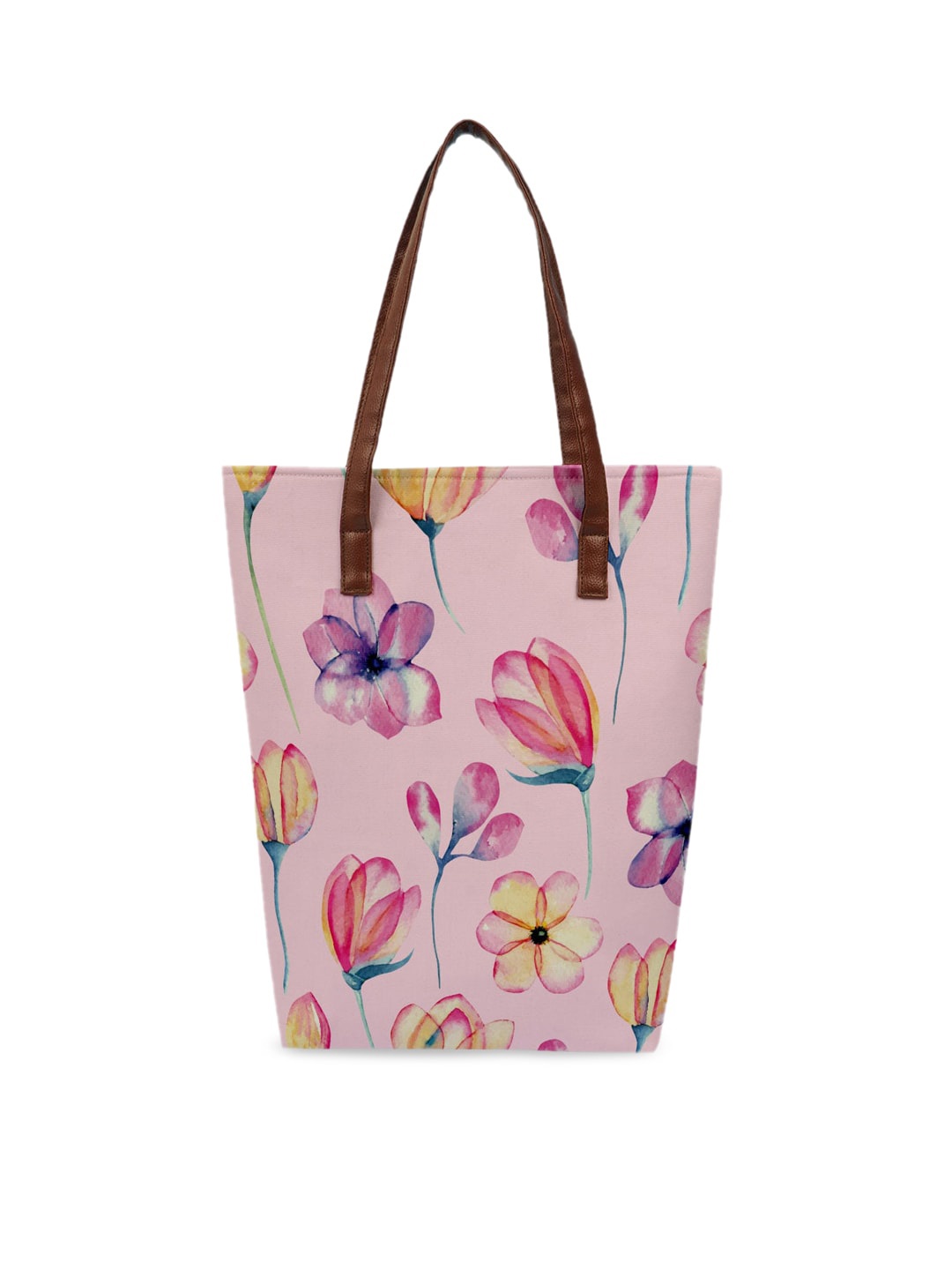 

Crazy Corner Pink Printed Shopper Tote Bag with Applique