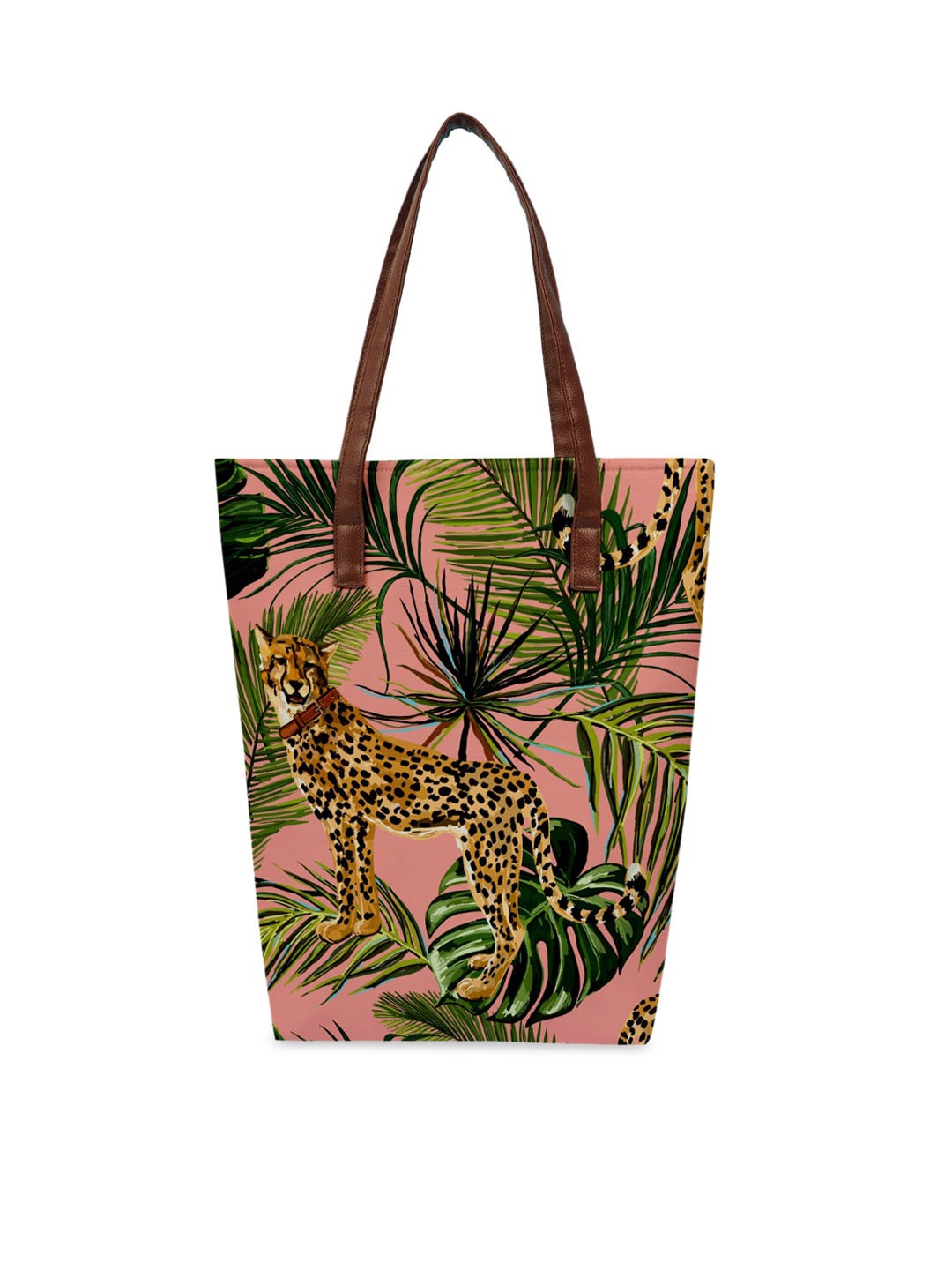 

Crazy Corner Pink Floral Printed Shopper Tote Bag with Applique