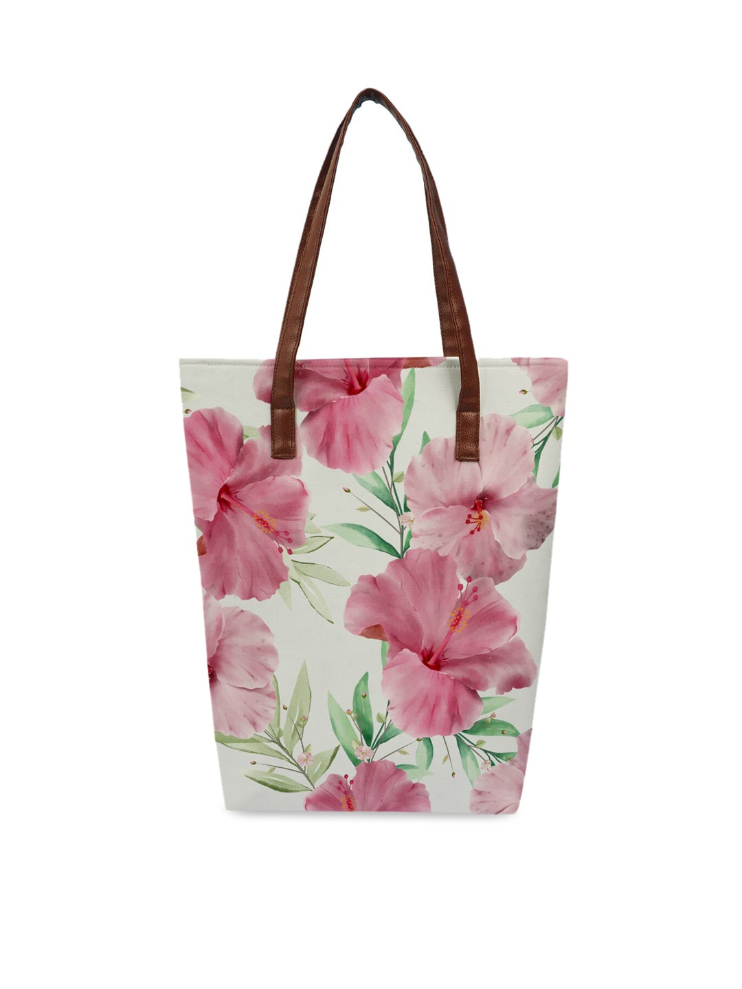 

Crazy Corner Pink Floral Oversized Shopper Tote Bag with Tasselled