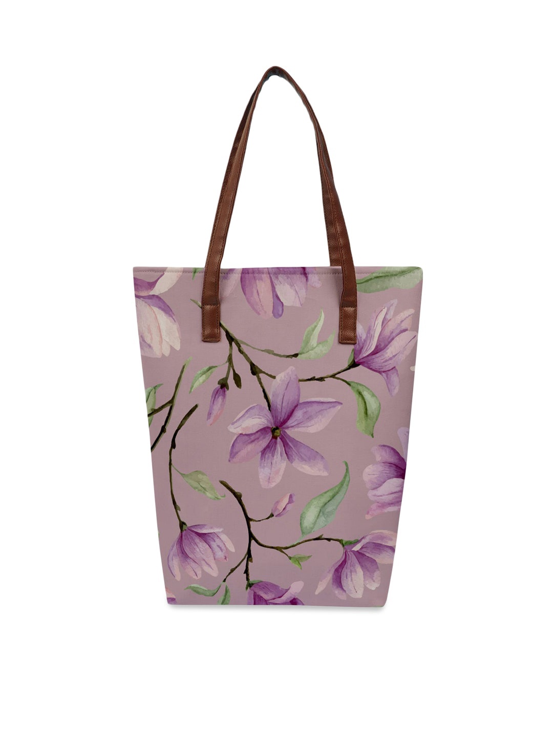 

Crazy Corner Purple Floral Printed Oversized Shopper Tote Bag