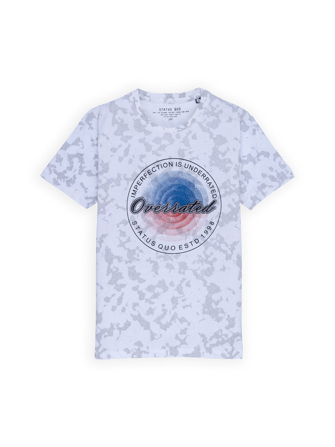 

Status Quo Boys White Camouflage Printed T-shirt