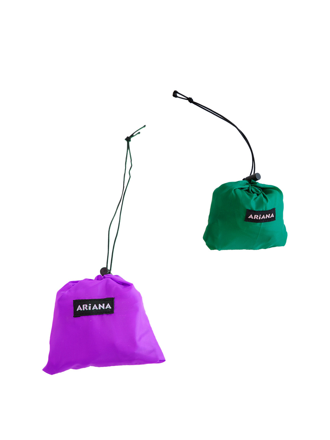 

Ariana Pack Of 2 Lightweight Shopping Travel Pouch, Purple
