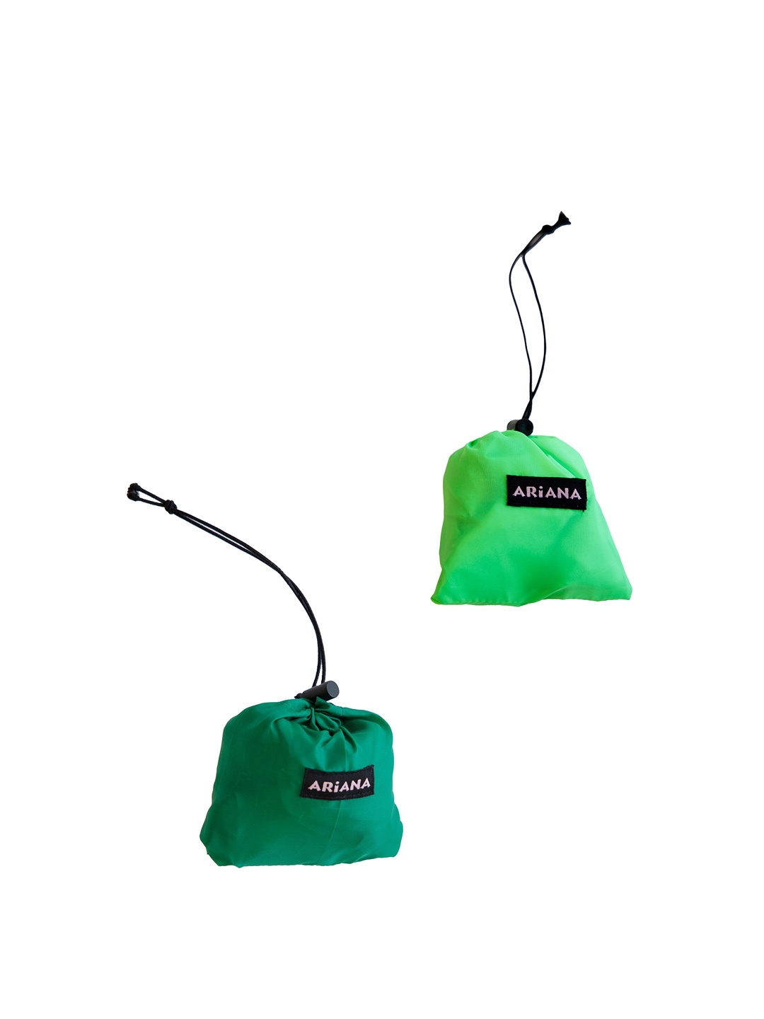 

Ariana Pack of 2 Solid Shopping Bags, Green