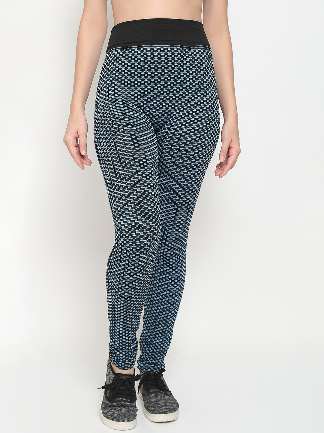 

GRACIT Women Blue Printed Tights