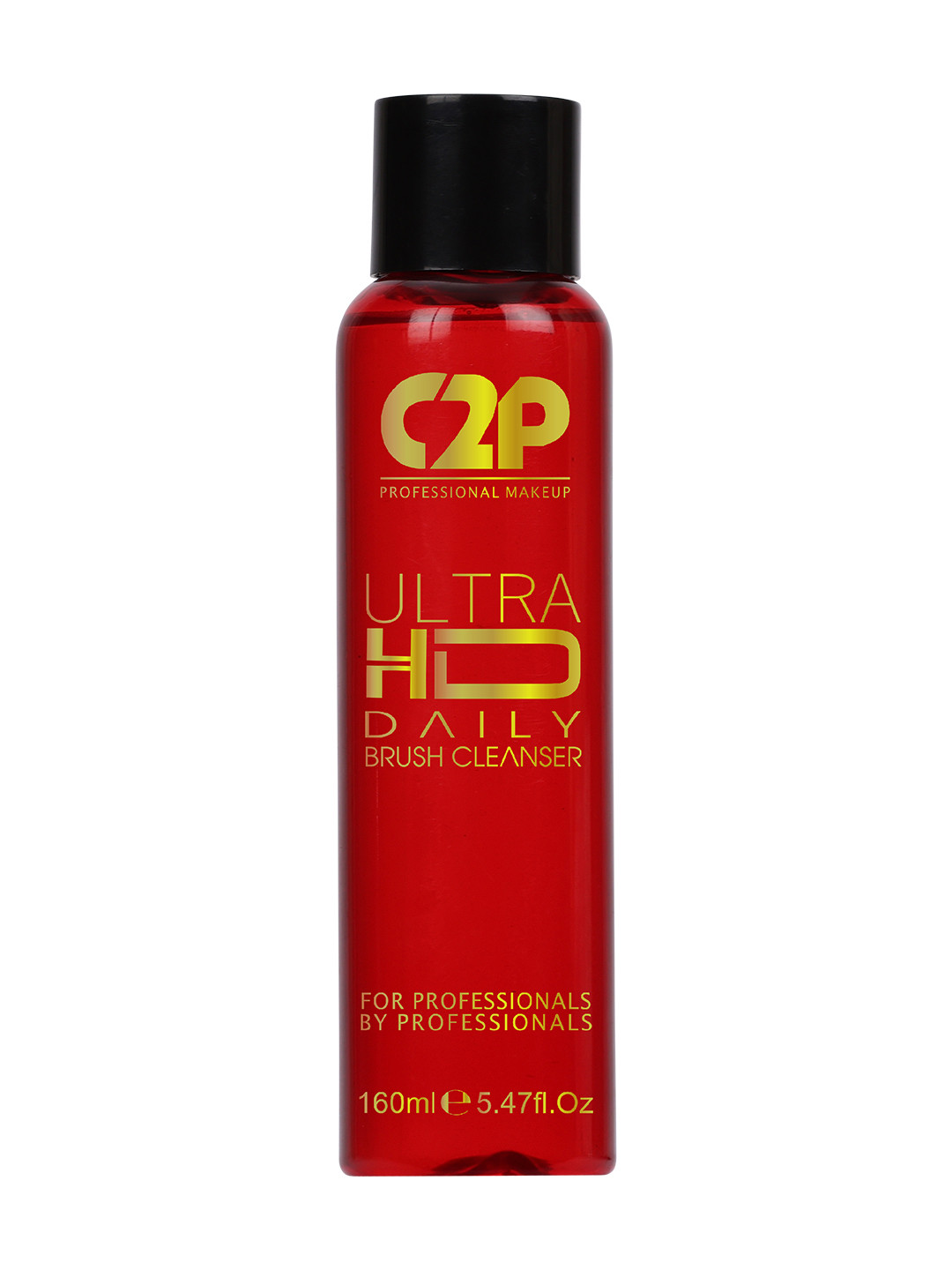 

C2P PROFESSIONAL MAKEUP Ultra HD Daily Brush Cleaner 160 ml, Red