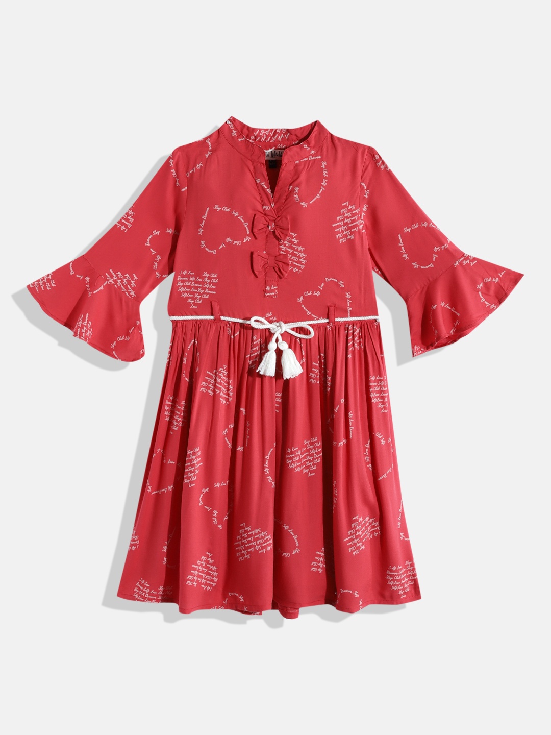 

Bella Moda Red Pure Cotton Dress