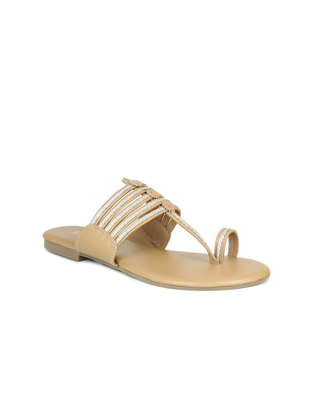 

Inc 5 Beige Woven Design Flats
