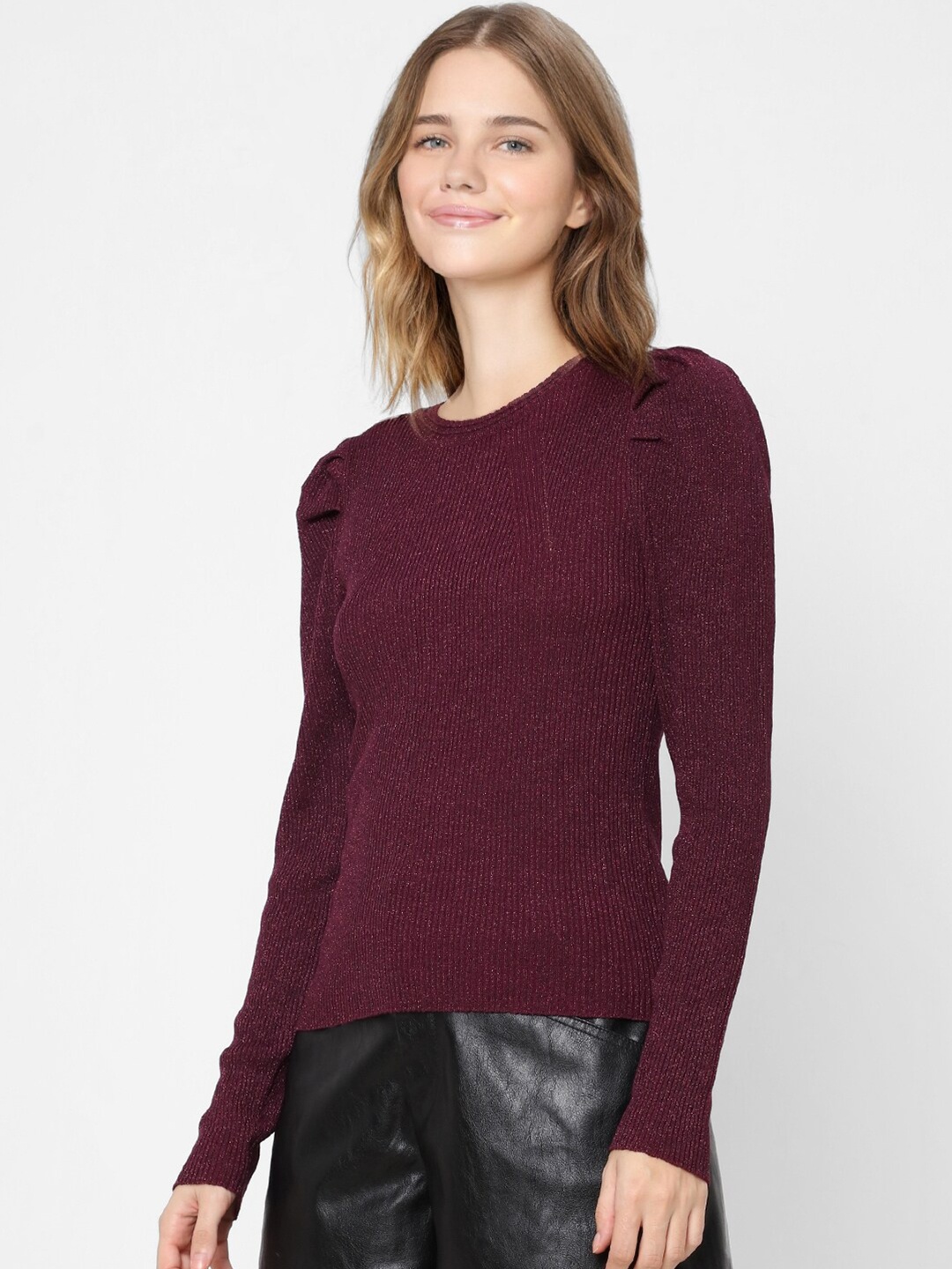

ONLY Women Purple Pullover
