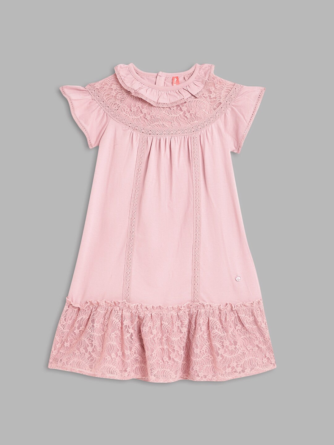 

Blue Giraffe Pink A-Line Dress