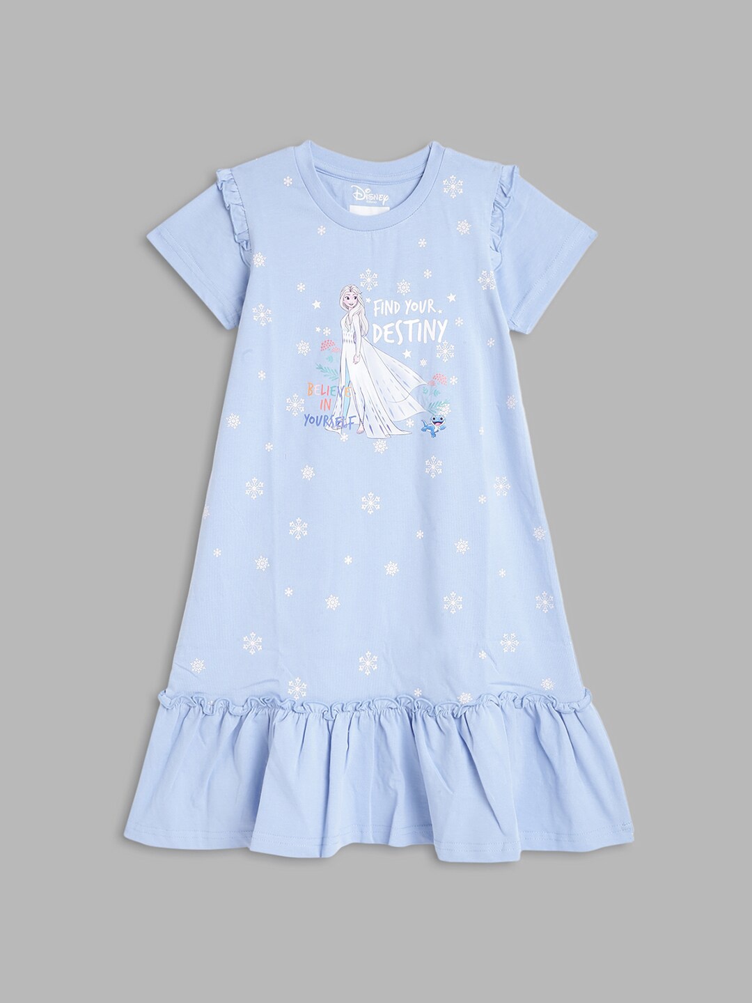 

Blue Giraffe Blue A-Line Elsa Dress