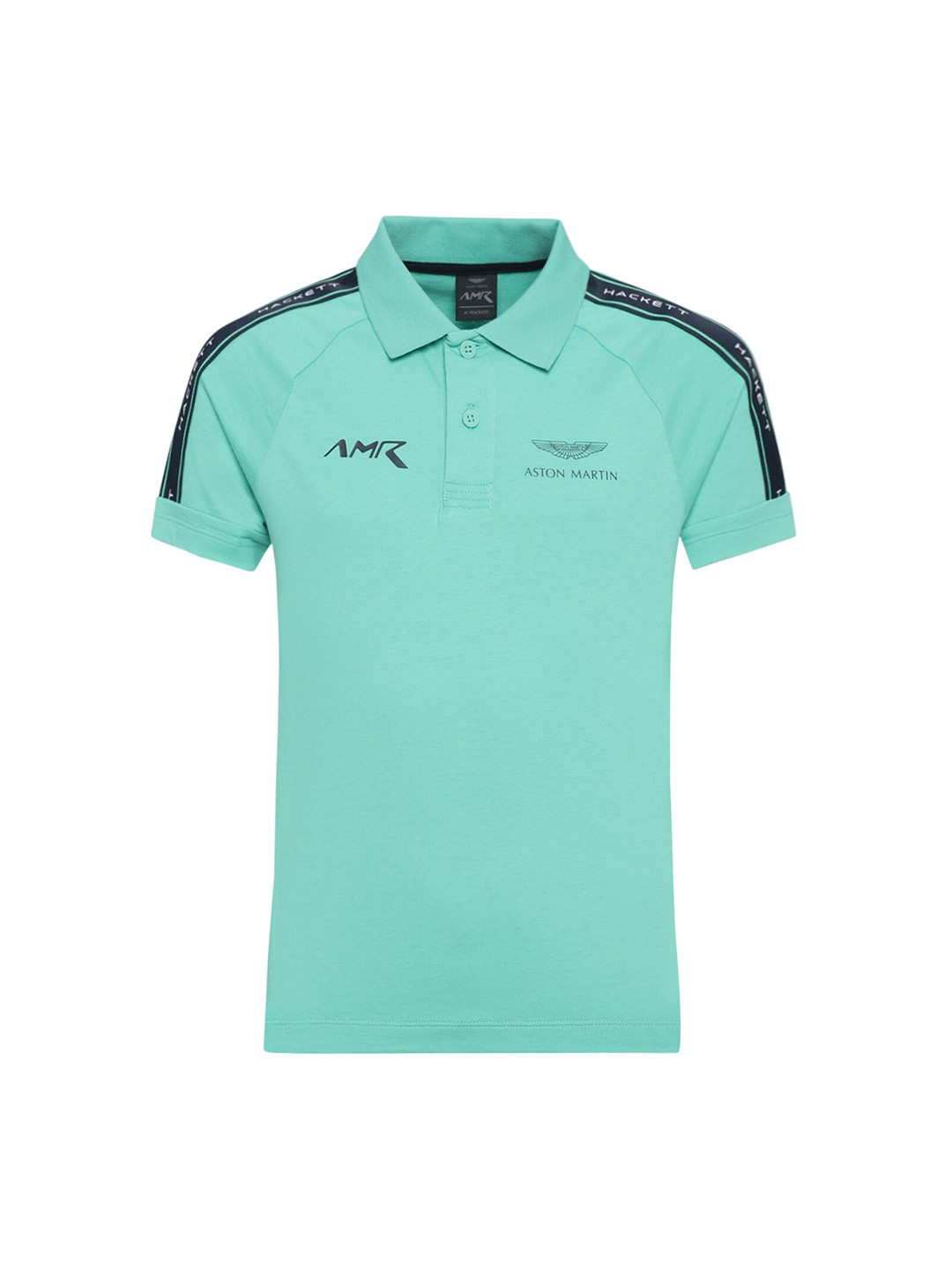 

HACKETT LONDON Boys Blue Polo Collar T-shirt