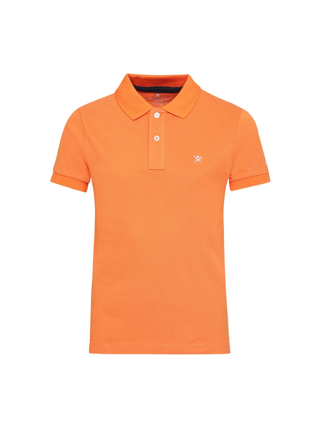 

HACKETT LONDON Boys Orange Polo Collar Cotton T-shirt