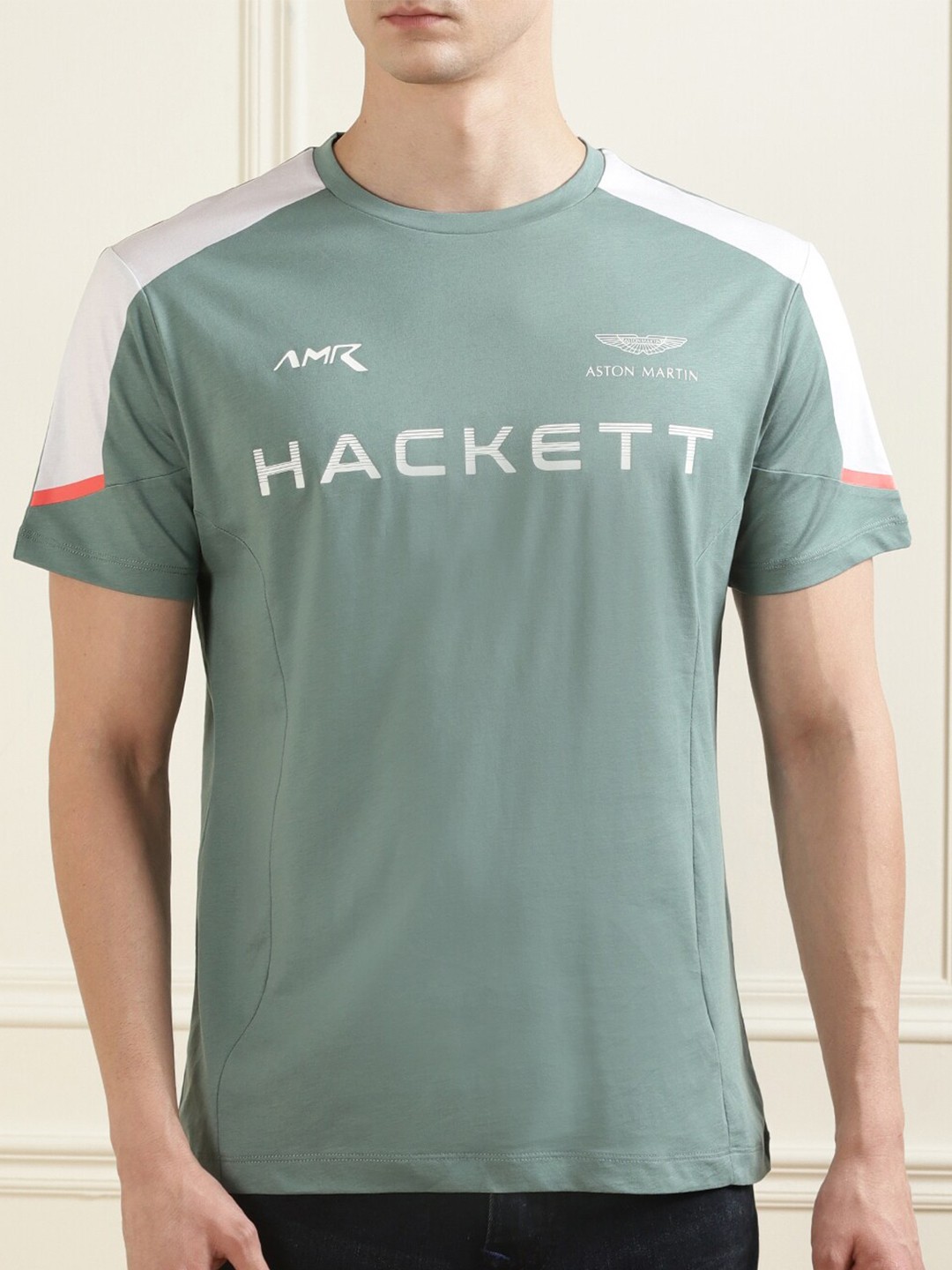 

HACKETT LONDON Men Green Typography Printed T-shirt