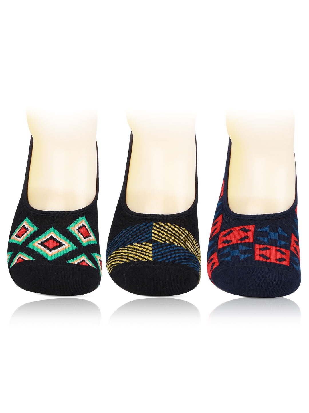 

Bonjour Men Pack Of 3 Assorted Shoe Liners