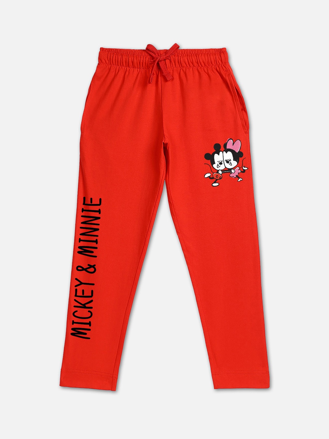 

Kids Ville Girls Red Mickey & Friends Printed Lounge Pant