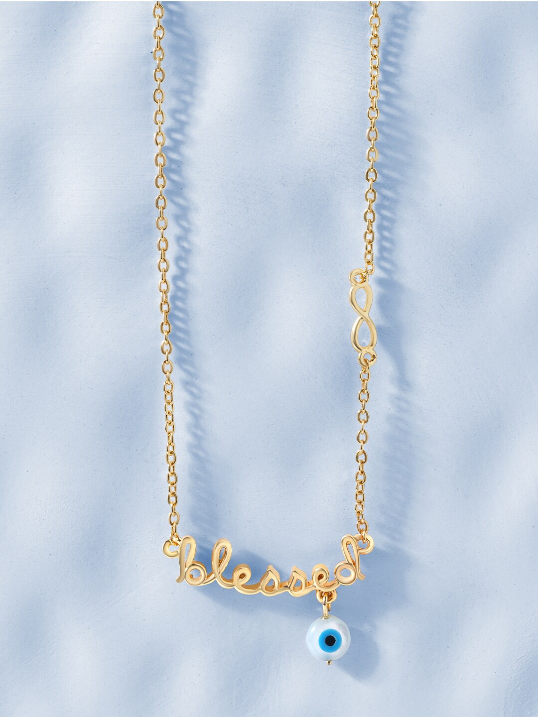 

MINUTIAE Gold-Plated & White Brass Charm Pendant Necklace