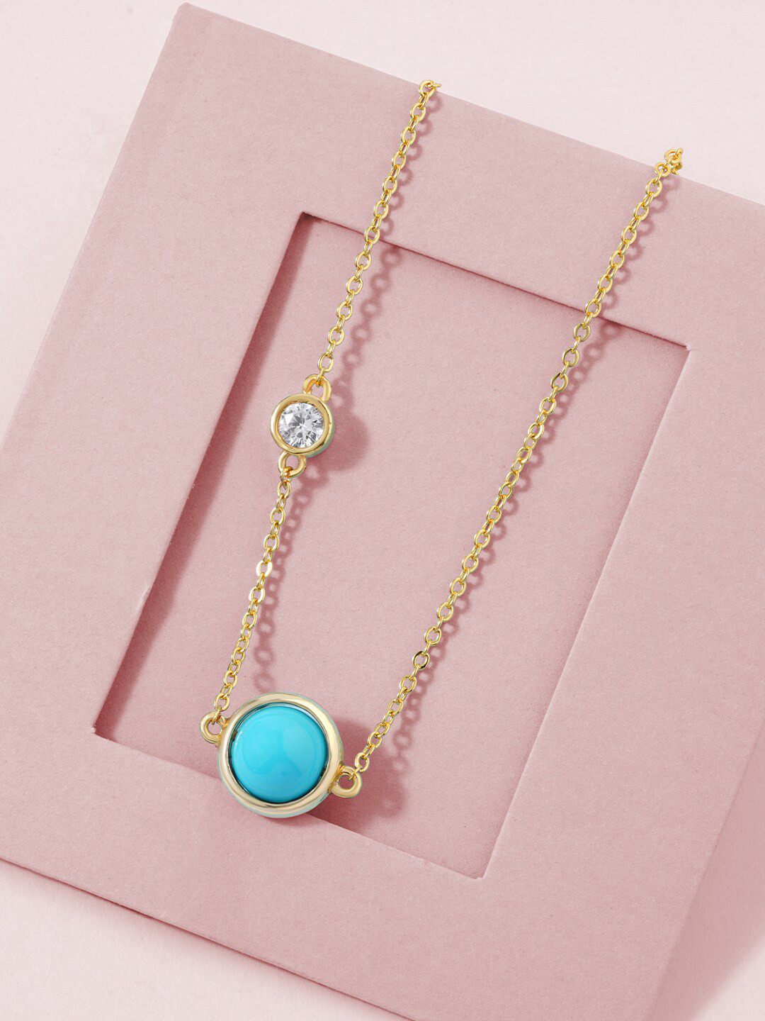 

MINUTIAE Gold-Plated & Blue Brass Chain