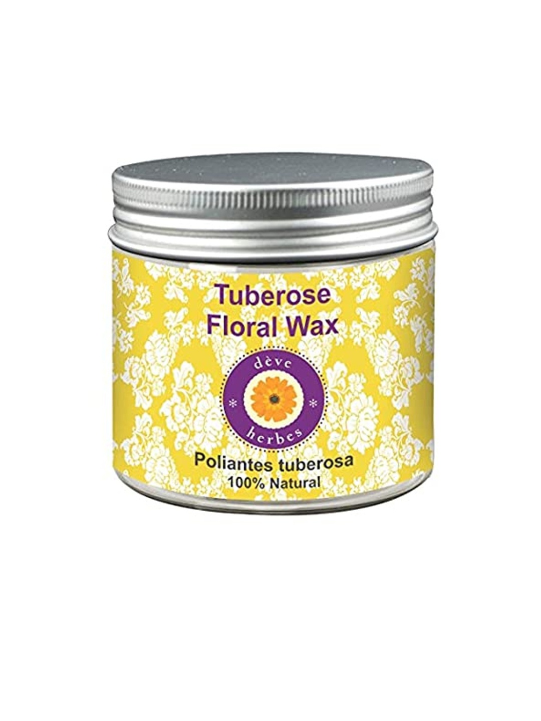 

Deve Herbes Pure Tuberose Floral Wax 100% Natural Therapeutic Grade - 50 g, Yellow