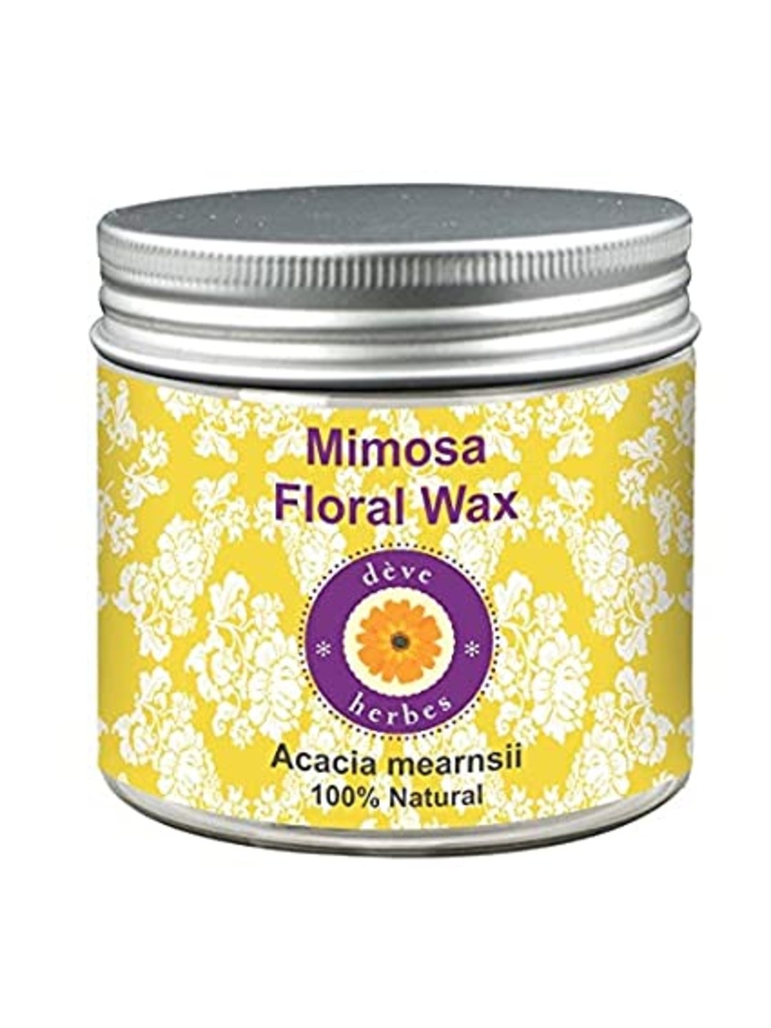 

Deve Herbes Pure Mimosa Floral Wax 100% Natural Therapeutic Grade - 50 g, Yellow