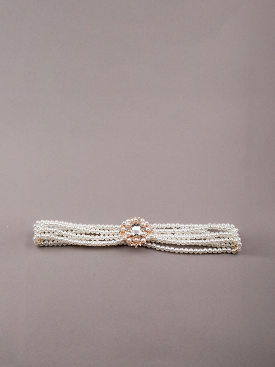 

ODETTE Women White Embellished Belt