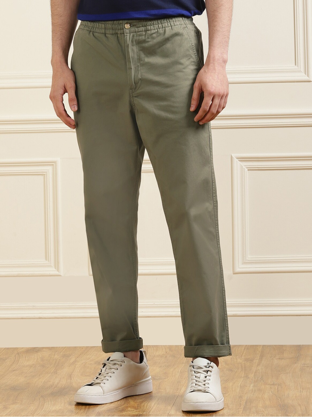 

Polo Ralph Lauren Men Green Easy Wash Trousers