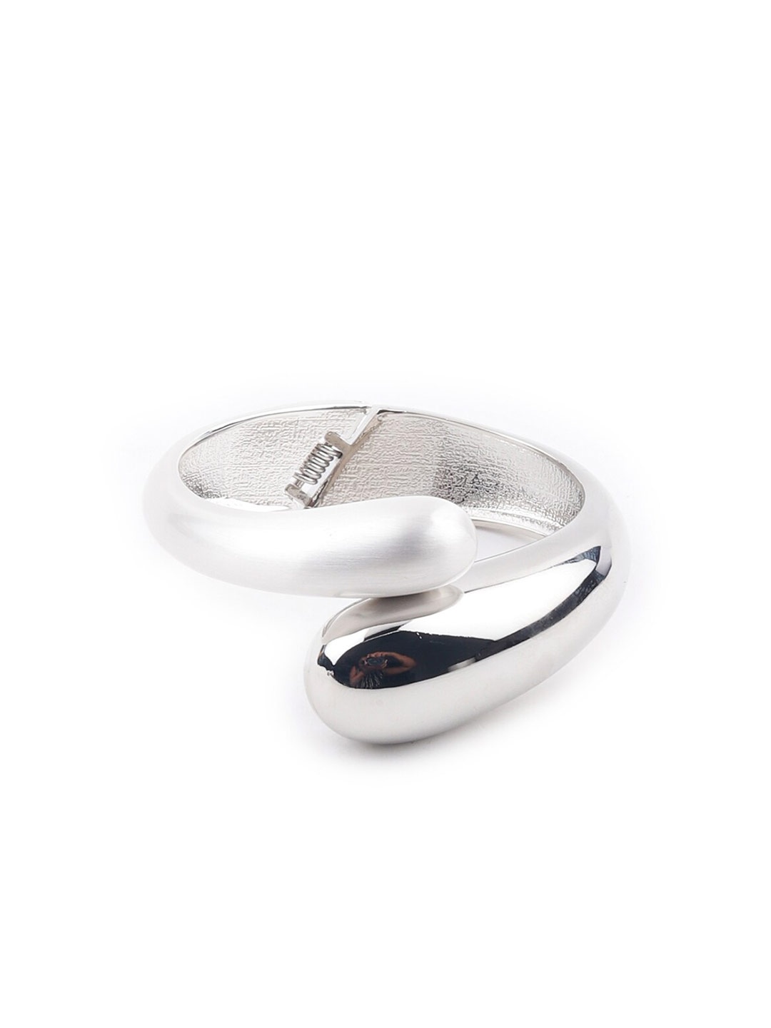 

ODETTE Women Silver-Toned Cuff Bracelet