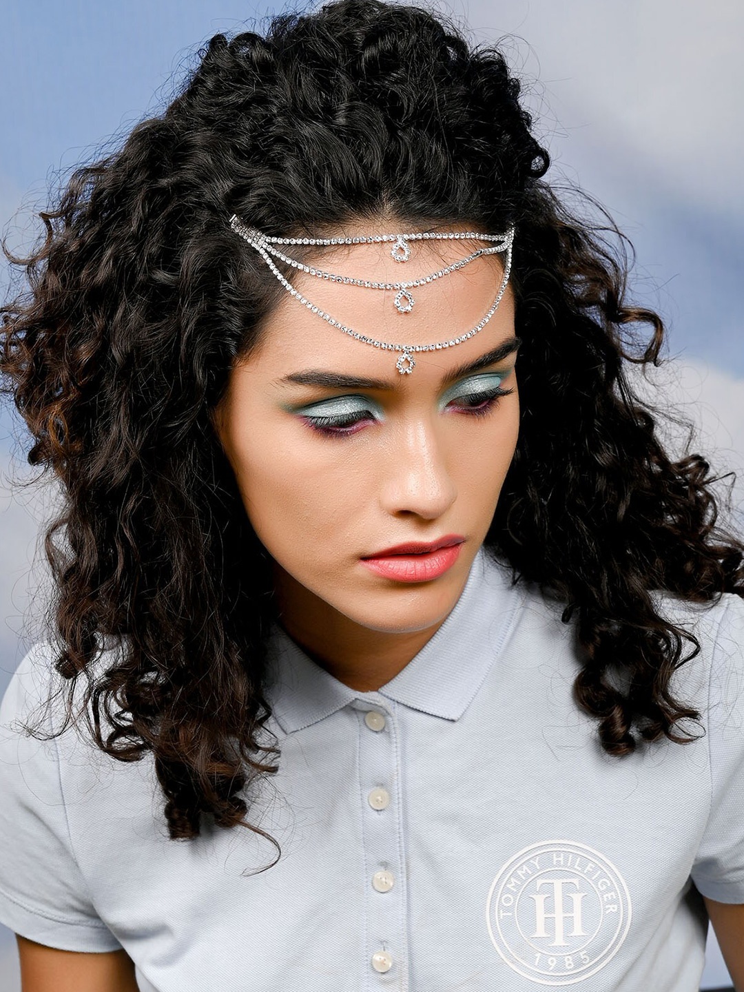 ODETTE Women Black & Silver-Toned Hair Accessory