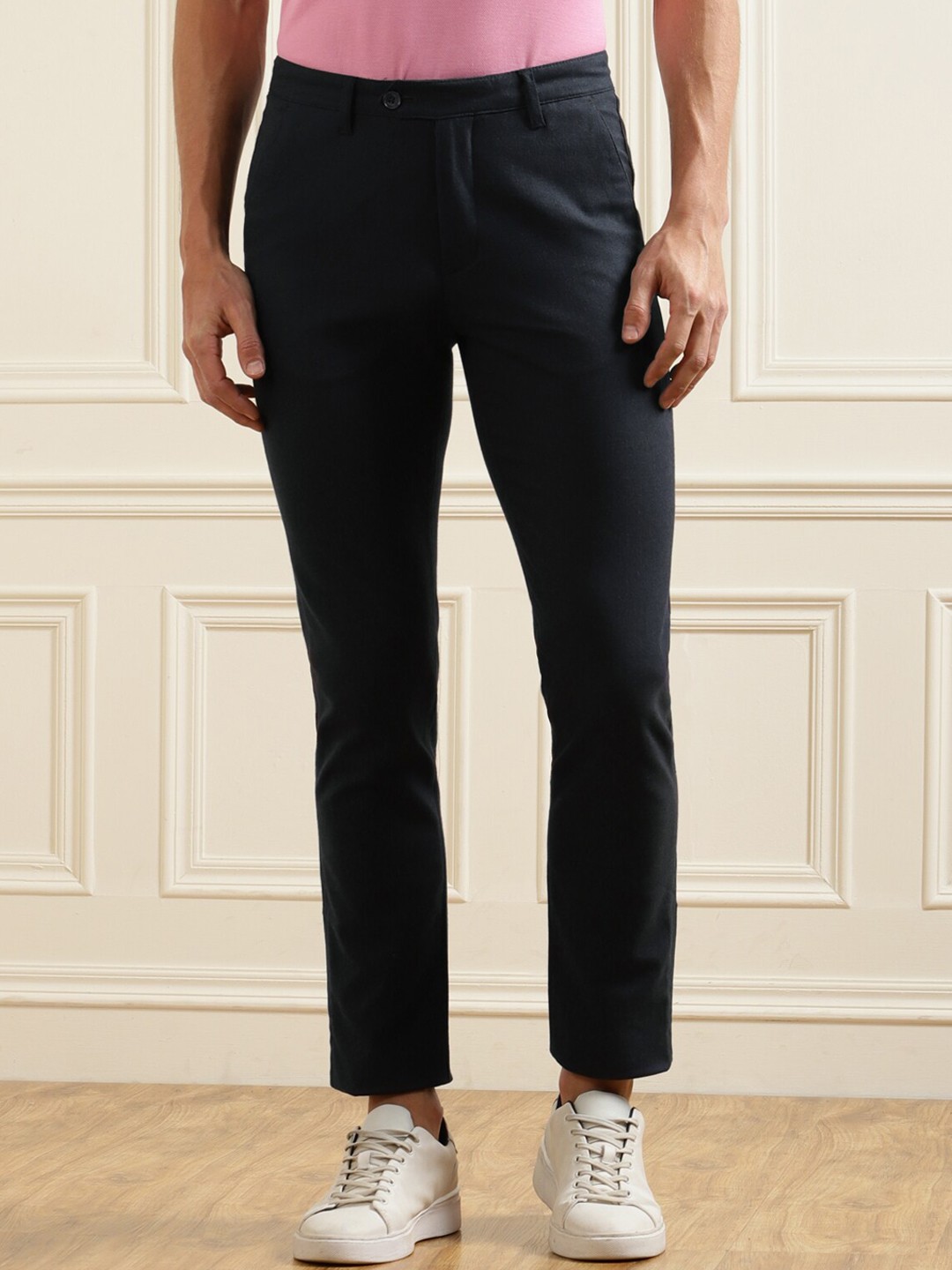 

Ted Baker Men Black Regular Fit Trousers