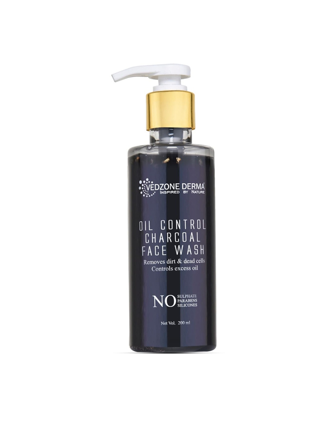 

Vedzone Derma Charcoal Face Wash, Black