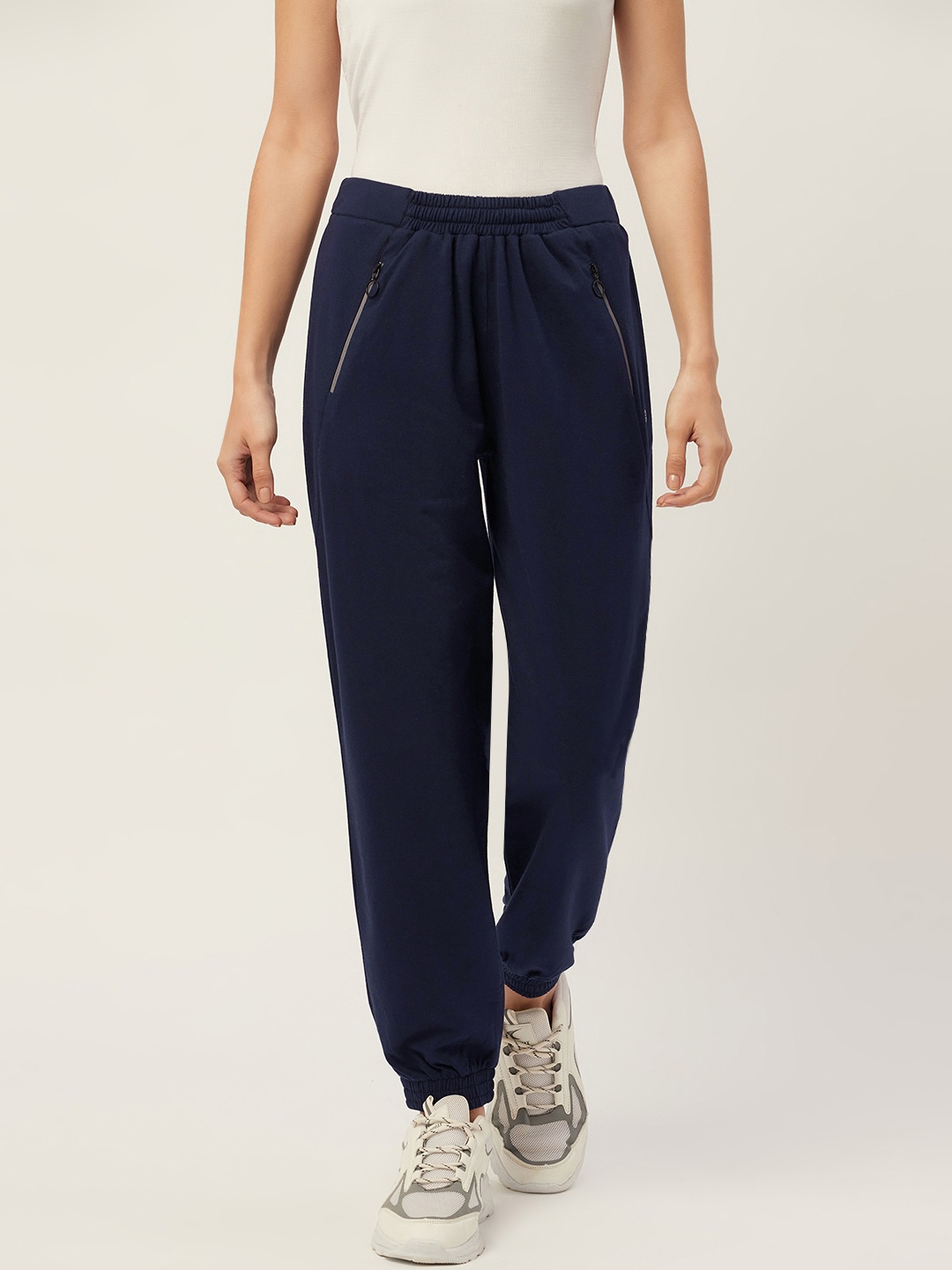 

FEMEA Women Navy Blue Solid Joggers