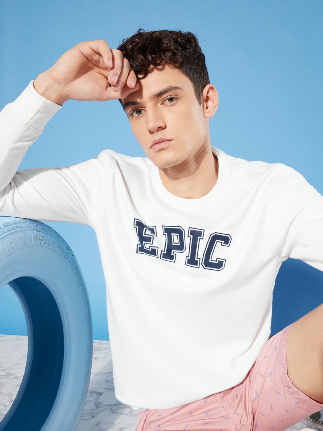 

Harvard Men Off White Typography Printed Pullover Sweatshirt